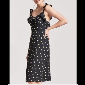 Forever 21 lemon print dress